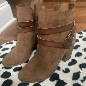 Madden Girl Suede Ankle Boots